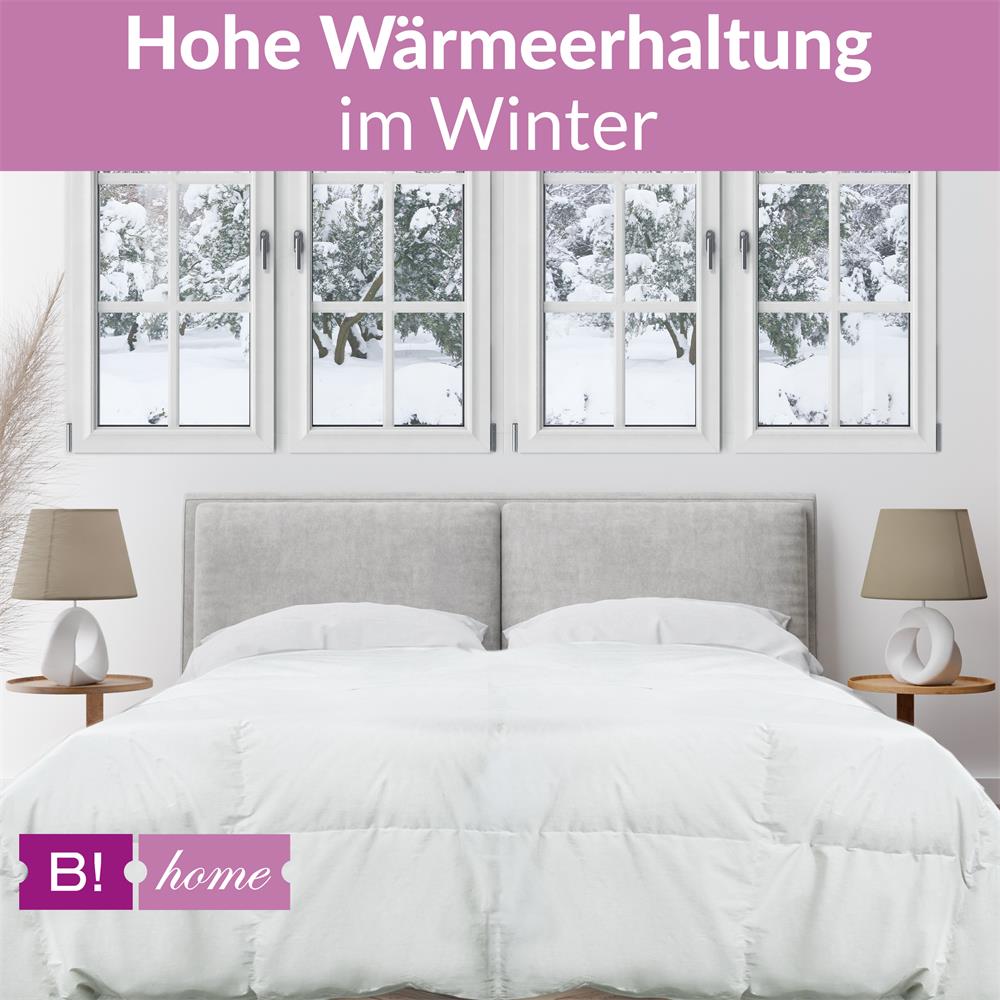 Bild 4 B!HOME Winterdecke Daunen 135x200cm (900g) Kassettenstegbett