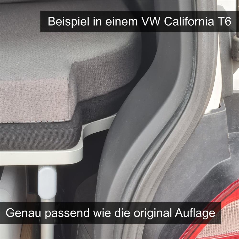 Matratze VW T4 T5 T6 California 2er Rücksitzbank 148x198x6cm
